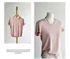 Camiseta Esportiva Modal Fairy T26 Verão Slim-Fit Modal Afunilamento na Cintura Gola Redonda Manga Curta para Mulheres