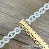 Nueva serie de encaje con bordado de encaje código de barras 2CM de ancho accesorios para ropa de mujer accesorios de ropa encaje de seda de leche