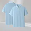 Nueva Camisa Polo Versátil de Verano Ligera 2025, Camisa Polo Fresca Estilo Universitario, Top de Manga Corta para Hombres y Mujeres