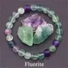Pulsera Popular Transfronteriza Temu Xiyin Tk con Cuentas Hecha de Aventurina Verde Ojo de Tigre Pulsera Elástica Hecha a Mano