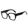 Gafas de Sol Transfronterizas para Mujer, Estilo Coreano, Nueva Moda, Montura Cuadrada Grande, Estilo Simple Europeo y Americano, Tendencia Gafas de Sol Estilo Urbano de Celebridad de Internet