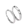 Anillo de Pareja Xiangyimo para Hombres y Mujeres Un Par de Anillos de Pareja de Lujo Ligero de Moda Diseño de Nicho Anillo Simple de Apertura para Propuesta