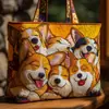 2026 Nueva Serie Transfronteriza de Cachorros Estampado Digital Bolso de Hombro Acolchado de Moda