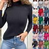 Comercio exterior transfronterizo 2024 ropa europea y americana para mujer nuevo estación independiente de Amazon suéter de punto pullover de cuello semi-alto mujer
