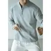 Sudadera de algodón con cepillado de doble cara y tacto de nube para hombre, otoño 2026, ropa deportiva para exteriores, fitness, running