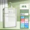 Bolsa de Asignatura en Forma de L Maletín Bolsa para Documentos Cremallera de Asignatura Malla Estéreo Apertura Grande Almacenamiento para Estudiantes Bolsa para Libros para el Inicio de Clases
