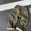 Pantalones de Otoño para Niños Pantalones con Estampado de Leopardo Retro para Niño Estilo Coreano Pantalones de Invierno Fleece-Lite para Bebé Pantalones Casuales para Niños