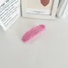 Grampo de Cabelo Fofo de Dopamina Presilha Grande de Pelúcia Doce Novo Urso Puding Atrás da Cabeça Presilha de Garra de Pelúcia para Menina