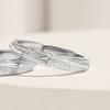 Nuevo anillo de pareja original Wancheng plata esterlina estilo frío ins relieve patrón de bambú anillo para hombre y mujer 520 Día de San Valentín
