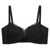 Sujetador push-up de malla de lujo ligero para mujeres con poco busto, ajustable, sin varillas, anti-caída, realzador, conjunto de sujetador sexy