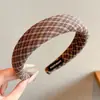 Diadema Ancha de Lunares Estilo Coreano Retro para Niñas 2026 Nueva Diadema Superior de Calavera Accesorios para el Cabello para Adelgazar el Rostro Infantil