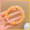 Pulsera de Placa de Bodhi Imitación para Jugar Super Hermosa Vidrio de Hielo Color Degradado Cambio Gradual Pulsera Wrap Dedo Suave Estudiantes Enviar a Novia Pulsera de Cuentas