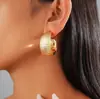 Juego de Diez Piezas de Pendientes de Acero con Forma de C y Aguja Geométrica Brillante Estilo Europeo y Americano, Únicos y Versátiles, Simples, Ecológicos y de Alta Gama