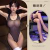 Traje de baño de lencería sexy estilo japonés con diseño de entrepierna abierta, no es necesario quitarlo, traje de una pieza estilo puro deseo