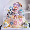 Decoración de Pastel Fiesta de Huevos Oso de Dibujos Animados Oso Corazón Perdido Oso Rosa Osito Figura Decoración de Cumpleaños Infantil