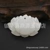 Colgante de jade blanco afgano natural Xinjiang Hotan Jade blanco Buda Guanyin dragón valiente y par de fénix colgante de jade al por mayor