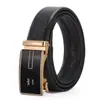 Cinturón de Cuero de Alta Gama para Hombre, Cuero Genuino Hebilla Automática Acrílica Cinturón de Negocios para Hombres, Mayoreo