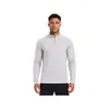 Camiseta de Manga Larga Kusen Cepillada para Hombre con Media Cremallera y Cuello Alto, Alta Elasticidad, Amigable con la Piel, Transpirable, Absorbe la Humedad, Capa Base para Deportes al Aire Libre