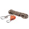 Cuerda para tienda de campaña al aire libre, cuerda fija, toldo, cuerda resistente al viento, polea, regulador, cuerda reflectante, hebilla de presión de aluminio, cordón