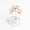 Árbol de Dinero de Grava de Cristal Natural Decoración para el Hogar Sala de Estar Dormitorio Escritorio de Oficina Estación de Trabajo Adornos Creativos