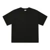 Camiseta europea de manga corta transfronteriza, unisex, corte holgado, hombros caídos, color liso, cuello redondo, marca de moda, estilo para parejas, capa base de manga corta, venta al por mayor