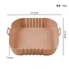 Molde Cuadrado para Hornear Fácil de Limpiar Sartén de Aire Molde de Silicona para Hornear Molde para Hornear Casero Esterilla de Silicona para Freidora Venta Caliente Transfronteriza