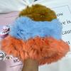 Gorro de punto de piel de conejo a juego con el color de Corea del Sur para mujer, cálido y resistente al frío, de felpa, para otoño e invierno, con protección para las orejas, para adelgazar el rostro, pequeño gorro de lana.