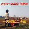 Nuevo micro-rotocultivador de tracción en las cuatro ruedas y accionamiento directo con eje de 32 mm de espesor, máquina multifunción de engranajes completos para excavación de zanjas, labranza de suelo y creación de caballones