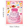 [Calificación Ce.Cpc] 6 Hojas/Paquete Compra Directa Transfronteriza Pegatinas de Cambio de Rostro Juguetes DIY para Niños Pegatinas de Rompecabezas para Pasteles