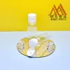 Botella PET personalizada de 60 ml con hombro inclinado para muestras de aceites esenciales, botellas de tamaño de prueba para artículos de tocador, disponible con varios tipos de tapas.