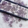 Cristal Natural Cuentas Sueltas Aleatorias Cristal Rosa Tang Ocho Caras Accesorios DIY Amethyst Bloque de Azúcar Suministro de Amatista Al por Mayor