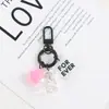 Llavero de Oso diy Colgante de Llavero Hecho a Mano para Colgar Funda de Teléfono Oso de Amor Estrella de Cinco Puntas