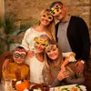 Gafas de Acción de Gracias Tema Decoración para Fiesta Navideña Accesorios Otoño Productos de Papel para Acción de Gracias Máscaras Suministros para Gafas