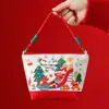 Navidad Nuevo Creativo Bolsita de Terciopelo de Manzana Portátil Bolsa de Regalo de Navidad Caja de Regalo de Manzana Nochebuena Regalos de Navidad