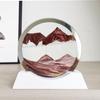 Adornos creativos de pintura de arenas movedizas DIY, paisaje, reloj de arena de cristal 3D, decoración de escritorio para el hogar, manualidades, pequeños juguetes transfronterizos