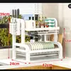 Escurridor de platos de cocina, estante de almacenamiento de platos, escurridor de secado de tazones para encimera de cocina, escurridor de platos de almacenamiento pequeño, escurridor de platos