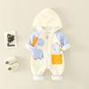 Mono de Bebé 100% Algodón Clase A, Nuevo Estilo Primavera para Niños y Niñas, Ropa de Gateo de Dibujos Animados, Mameluco para Niños Pequeños, Ropa para Exteriores