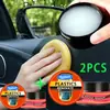 Kit de Reparo de Interior de Carro KineShineX de 2 Peças - Cera Polidora para Restauração de Plástico, Intensificador de Brilho para Couro de Assento