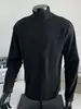Camada de Base Térmica Gola Alta Meia Manga Patchwork Estilo Americano Masculina Outono e Inverno Tendência Cleanfit Camiseta Manga Longa Slim Fit Roupa Íntima