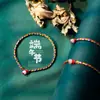Pulsera de Cuerda Colorida del Festival del Bote del Dragón Bolsita Pequeña del Festival del Bote del Dragón Zongzi Pequeño Cuerda para la Mano Cabeza de Tigre Festival de Mayo Cuerda Colorida Terminada Pequeños Regalos