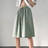 Pantalones Cortos de Seda Helada Estilo Hong Kong, Unisex, Ultra Delgados, Adelgazantes de Verano, Estilo Coreano de Moda, Corte Holgado, Para Correr, Longitud de Cinco Puntos, Casual, Versátil