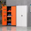 Caixa de Ferramentas com Peças de Hardware e Porta, Carrinho de Ferramentas Móvel para Armazenamento, Gabinete de Ferramentas de Alta Resistência, Gabinete de Armazenamento para Oficina de Fábrica, Reparo Automotivo