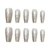 Linhas Dinâmicas Olho de Gato Prateado Textura de Alto Padrão Elegante Estilo Menina Estilo Irmã Real Clareamento Manicure 30-t Manicure Usável