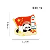 Broche Día Nacional 2026 Estilo Chino Bandera Roja de Cinco Estrellas Insignia de Panda Nuevo Estilo Pequeño Regalo del Día Nacional Regalo de Festival