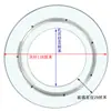 Estufa de Inducción con Plato Giratorio de Vidrio Templado, Olla Caliente con Batería, Anillo de Acero Giratorio Hueco, Cubierta de Mesa Redonda