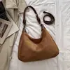 Bolso de Hombro Casual Elegante de Color Sólido Nuevo Otoño 2026, Bolso Tote de Moda Grande de Capacidad Relajada para Viajes