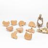 En stock Fábrica Madera Maciza Nórdica Creativo Lindo Gancho para Habitación Infantil Manija de Puerta de Armario para Ropa Gancho Fuerte sin Perforación
