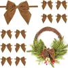 Lazo preatado decoración de lazo para árbol de Navidad fiesta regalo guirnalda de lazos de terciopelo caja de regalo lazo para atar