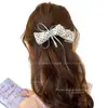 Pinza de Plátano con Lazo de Cinta de Puntos Vertical Pinza Alta para Cola de Caballo Pinza para el Cabello Anticaída para Mujeres Pinza para el Cabello de la Parte Posterior de la Cabeza