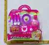 Juguetes para niños vajilla utensilios de cocina casa de juegos mini modelo de comida de simulación juguete tablero portátil 33.5X33x6CM